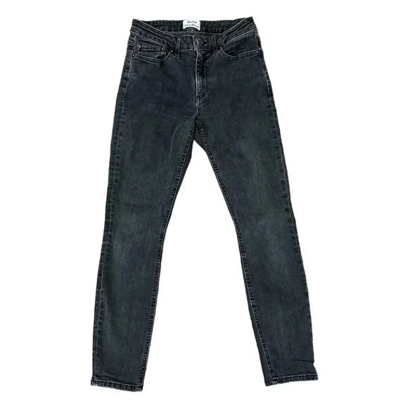 Acne Studios Skin 5 Used Black Skinny Jeans 26 - Picture 1 of 4